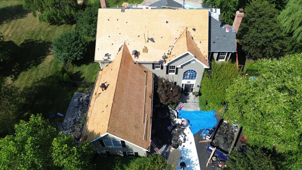 roof-installation-before-central-nj- roof installation process in Central NJ residential property