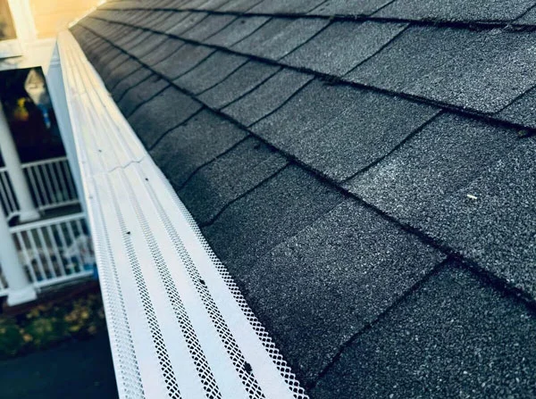 roof shingles installation detail in Central NJ roofing project